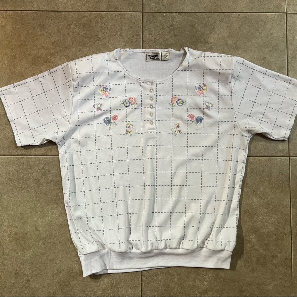 Retro Vintage Y2K Keneth Too! 2XL Short Sleeve Light Weight Top Sweater